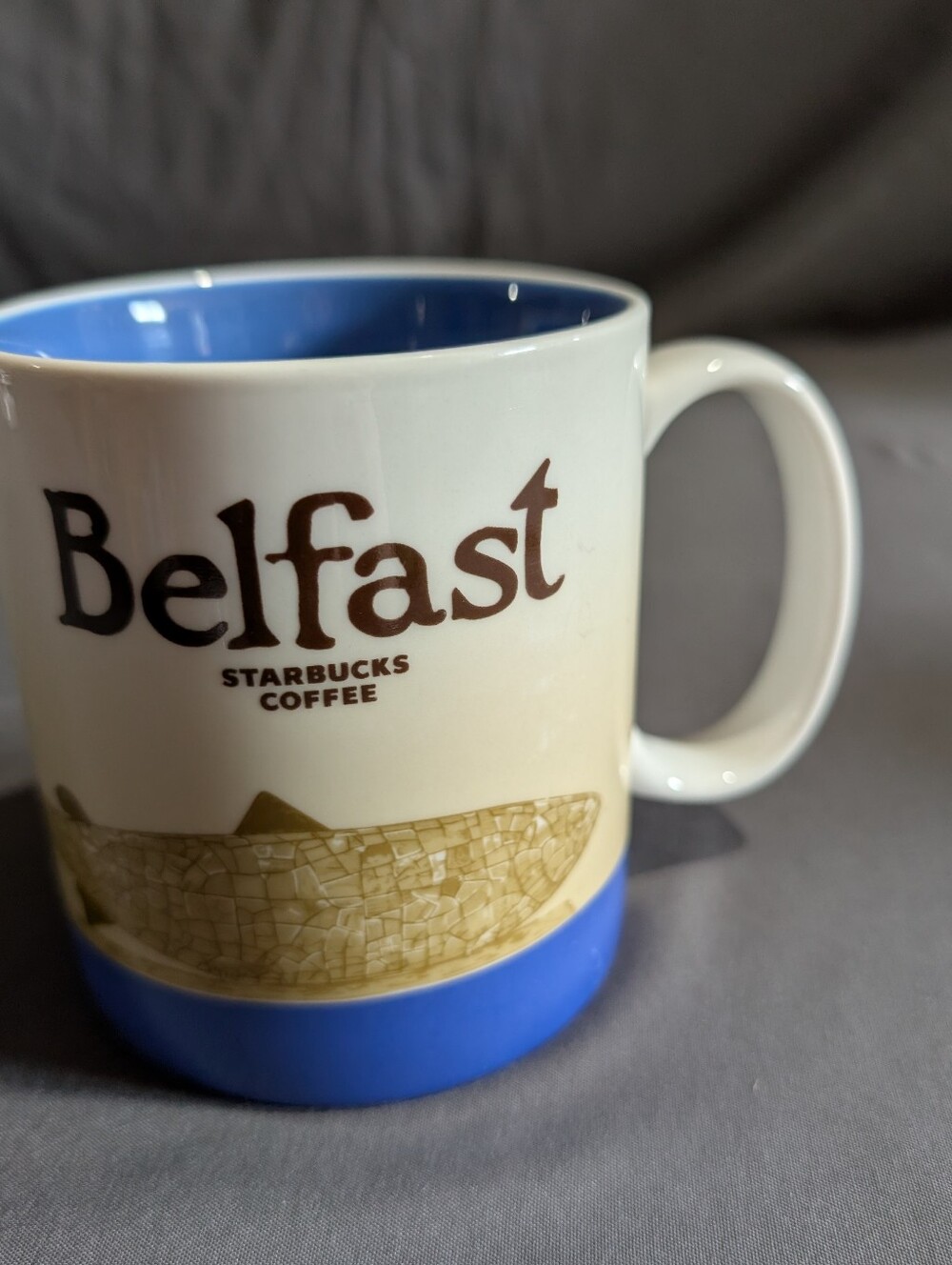 Starbucks Belfast Coffee Mug Cup Collector Series 16 Oz Global Icon 2009
